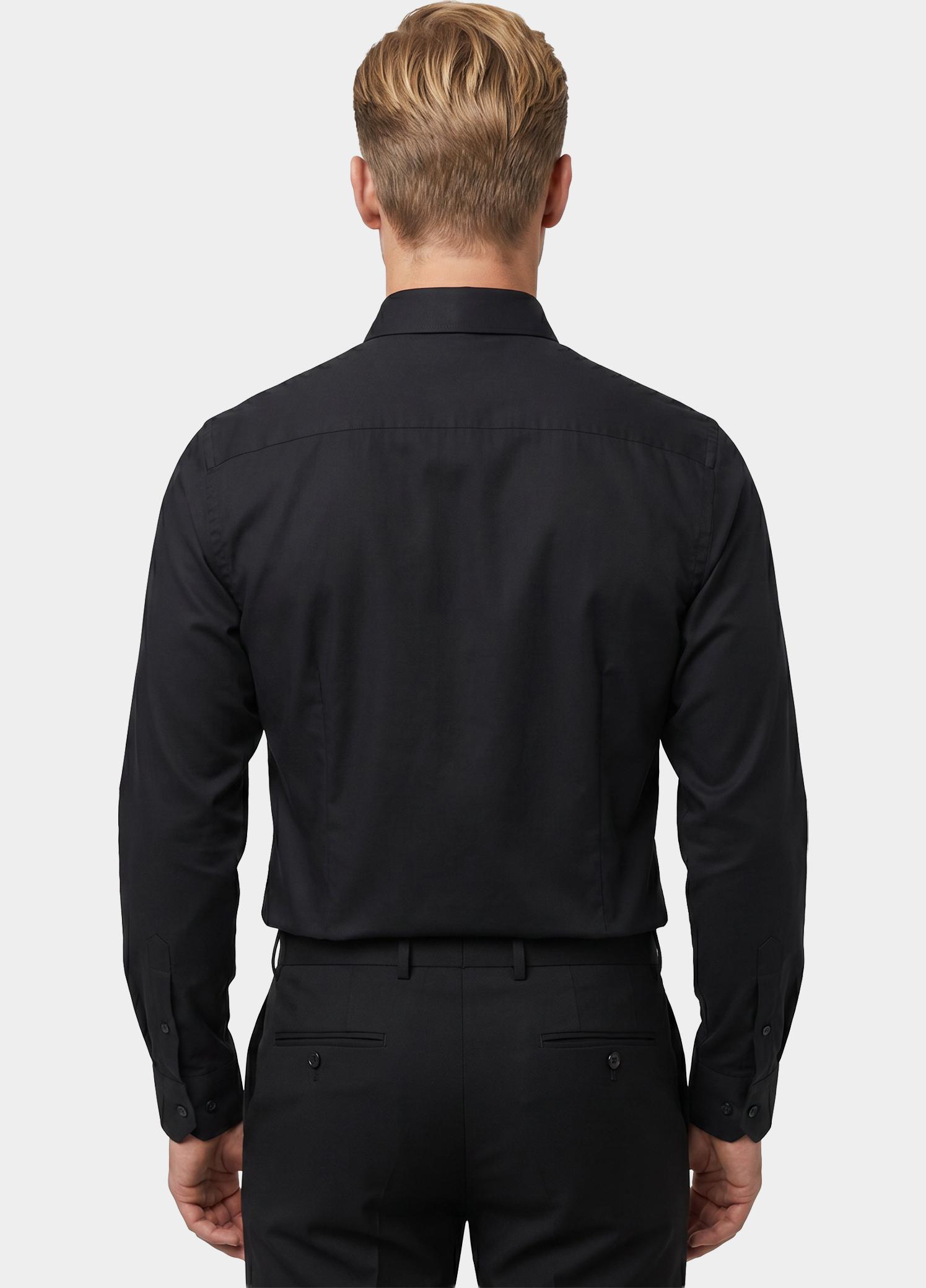 Ledub Business hemd lange mouw Zwart LE24304 MFN5 0323516/290-000-000