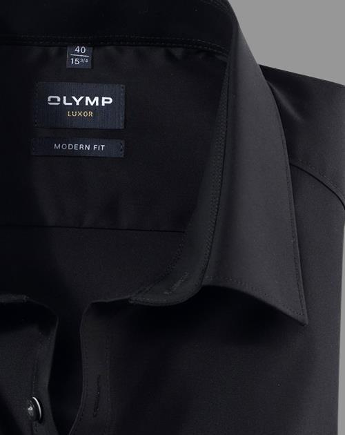 Olymp Business hemd lange mouw Zwart 6350/64 Hemden 635064/68