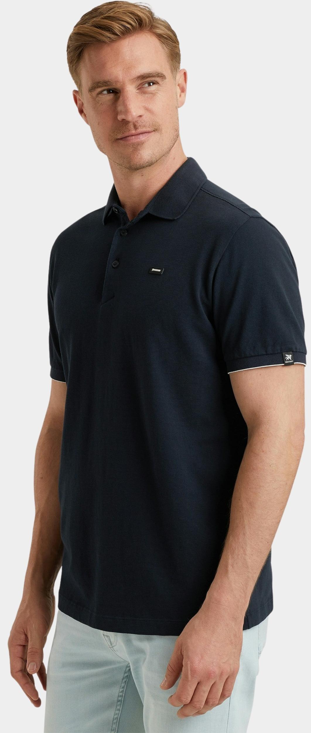 Vanguard Polo korte mouw Blauw Short sleeve polo pique waffl VPSS2503822/5281