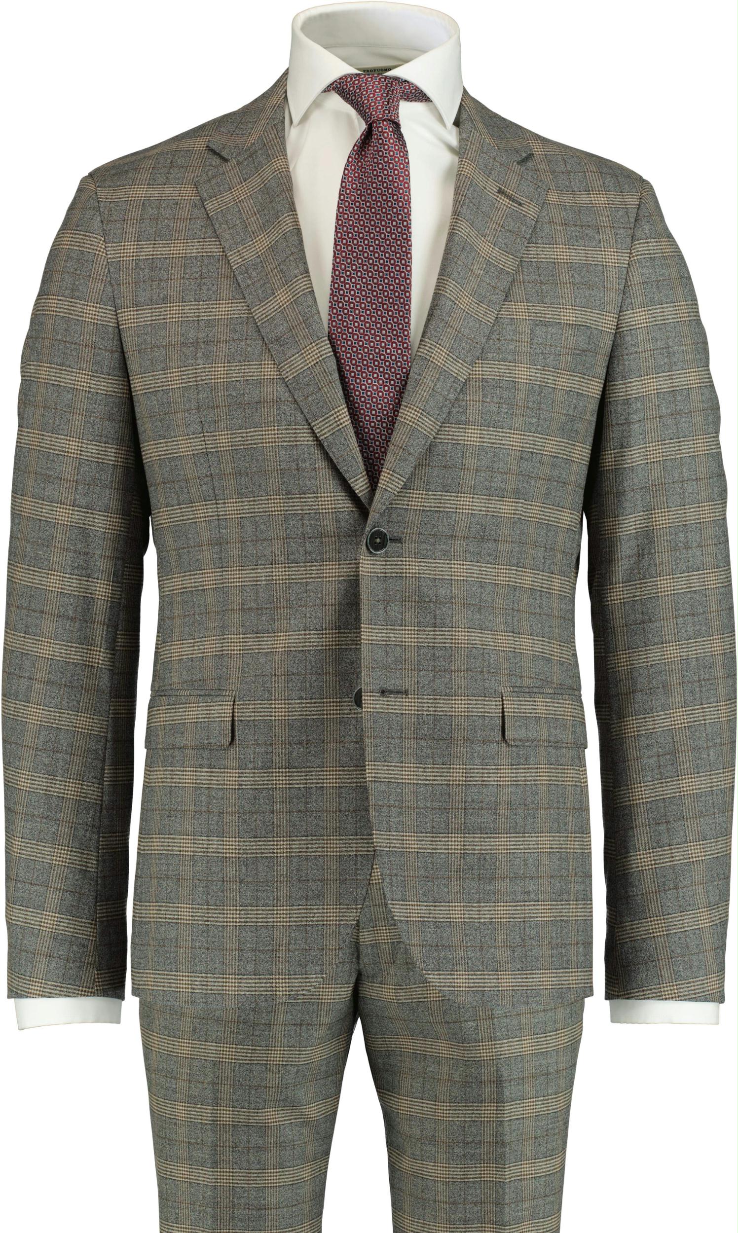 Scotland Blue Kostuum Grijs Toulon Suit Drop 8 213028TO18SB/940 grey