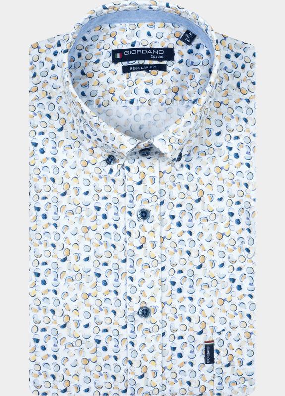 Giordano Overhemd heren Blauw Ivy Long Sleeve Button Down L 617030/60