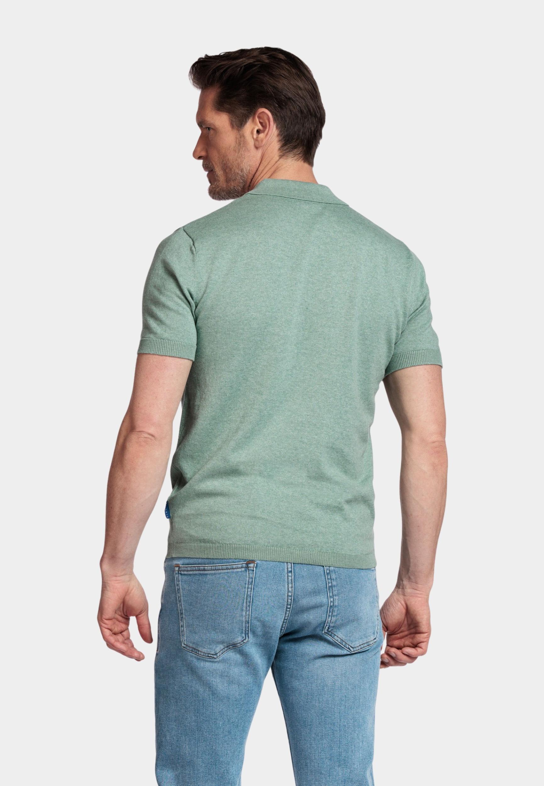 Baileys Polo korte mouw Groen Polo knitted pullover -collar 515784/725