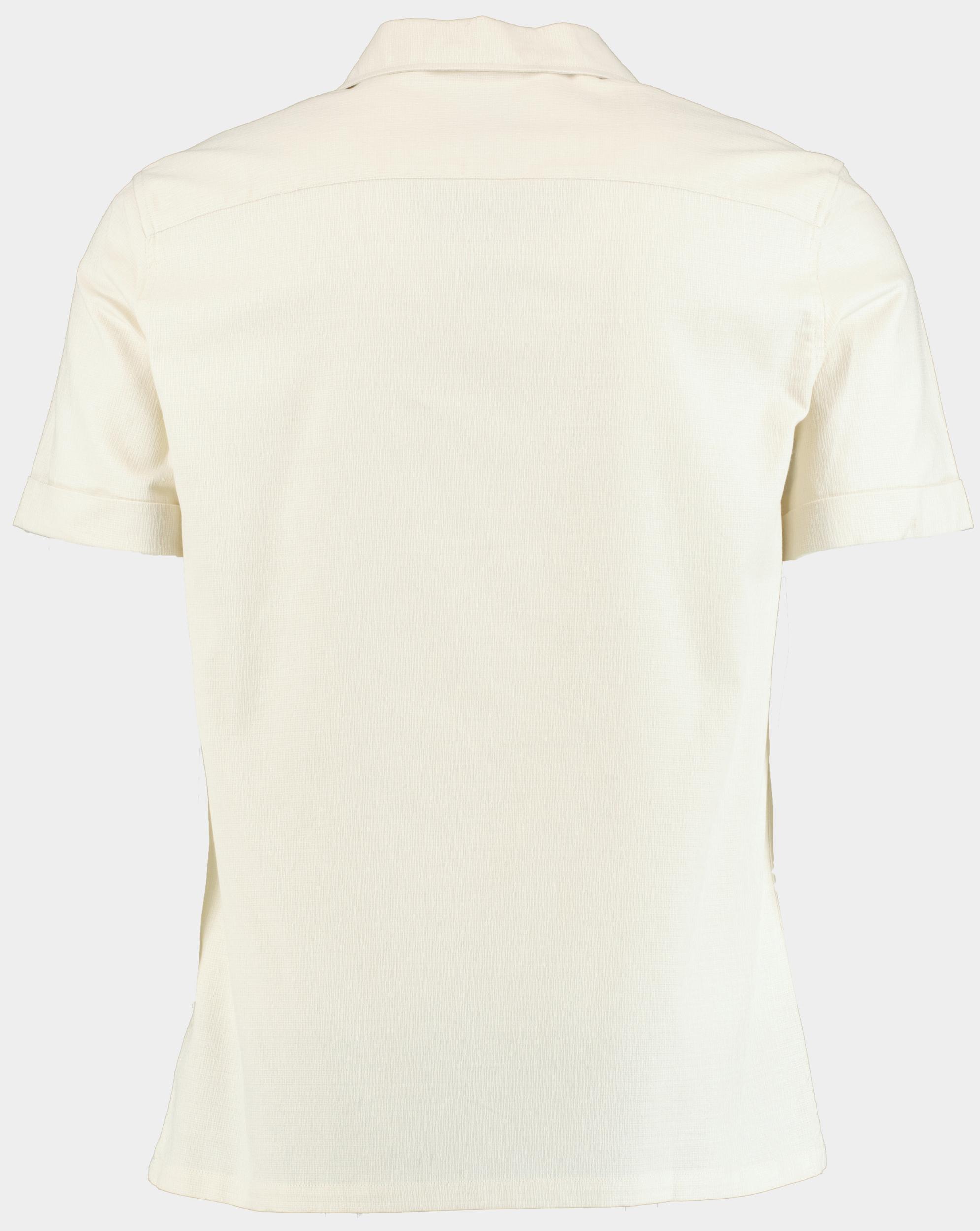 Supply & Co. Casual hemd korte mouw Beige Roan Shirt Ss Structure 25107RO20/150 off-white