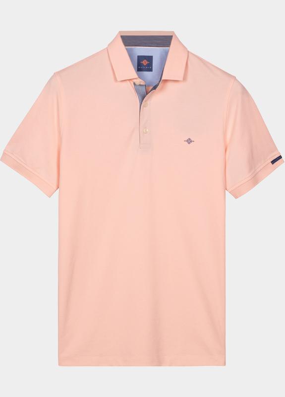 Baileys Polo heren Roze Poloshirt  Solid Oxford Pique 615219/31