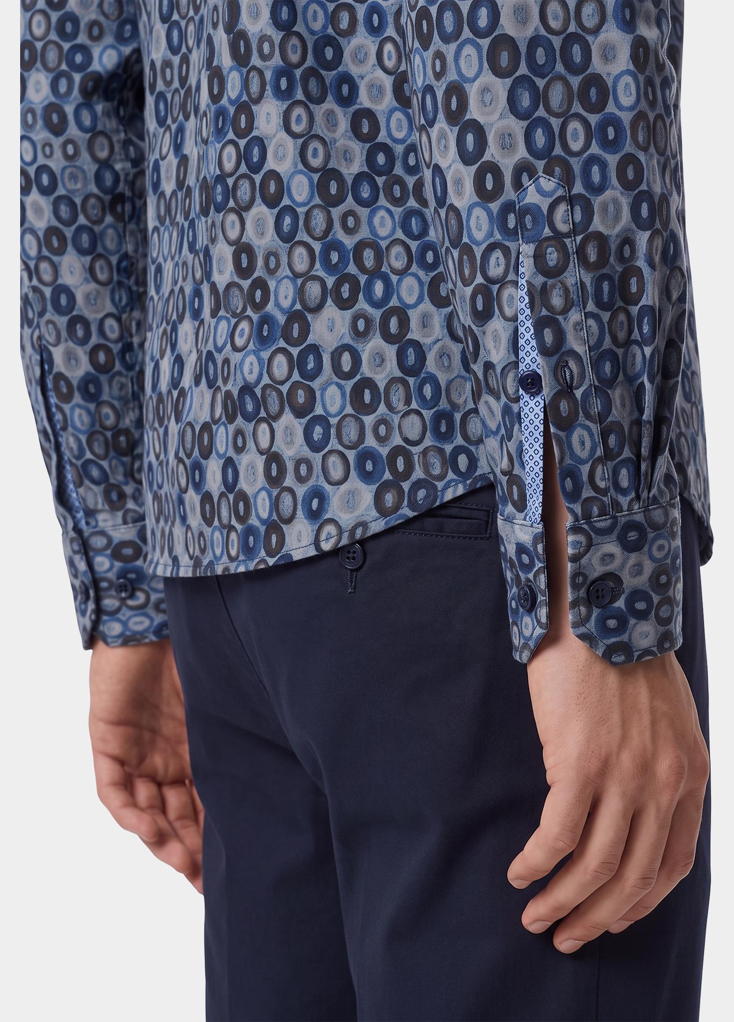 Bos Overhemd heren Blauw  21241/Blue