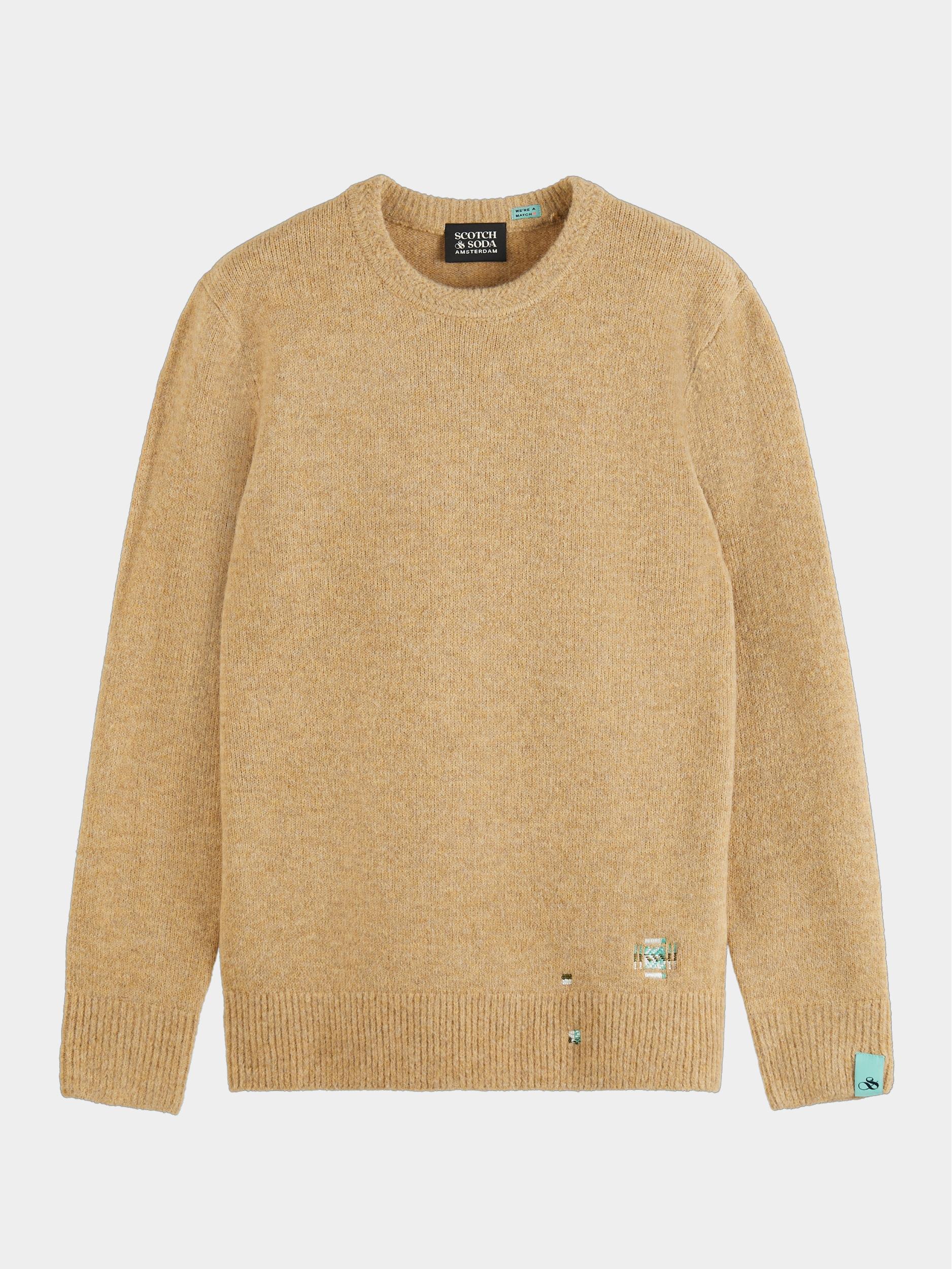 Scotch & Soda Pullover Beige Regular fit softy-knit melange 174603/0619