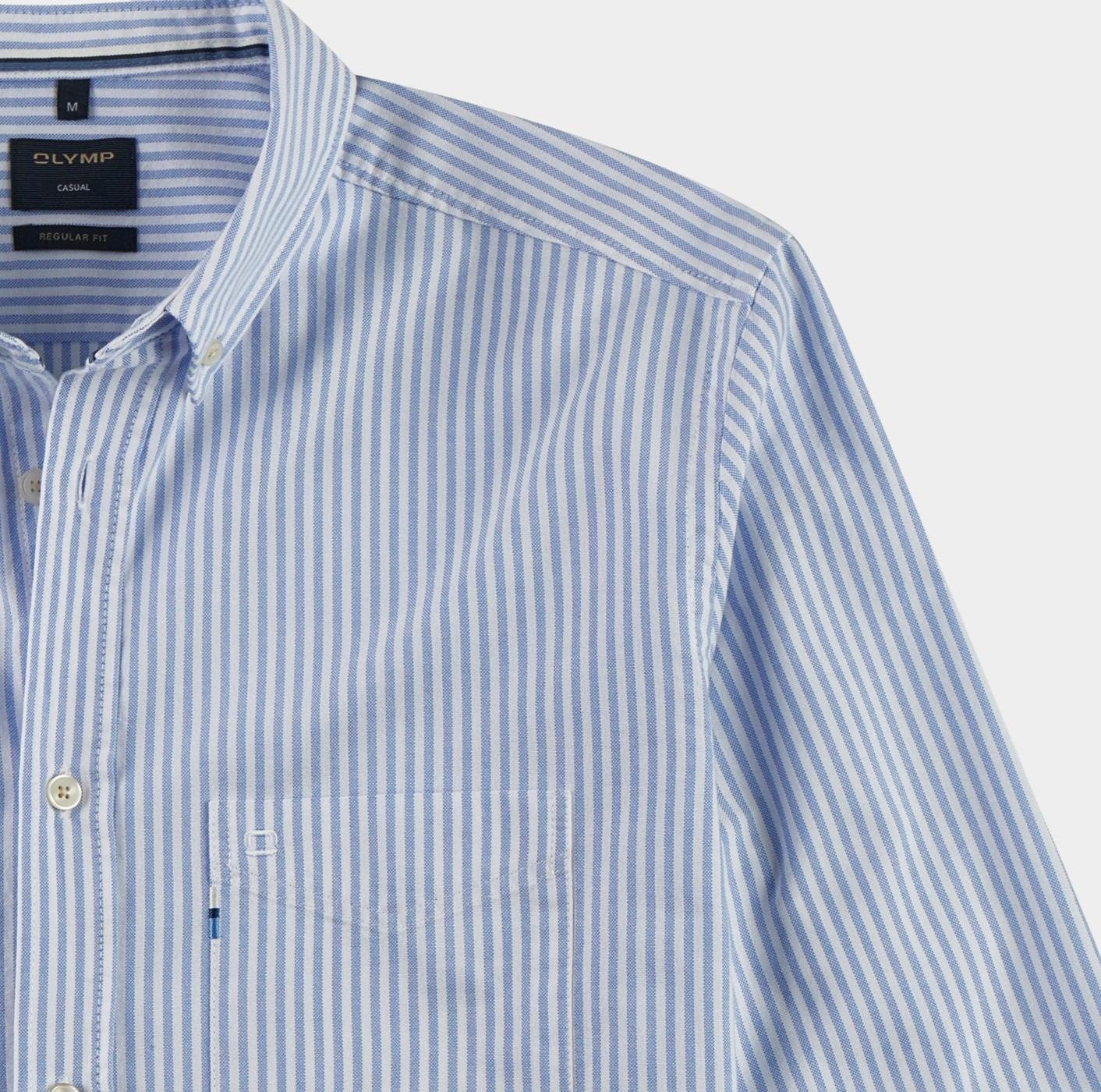 Olymp Casual hemd lange mouw Blauw Casual 406674/15