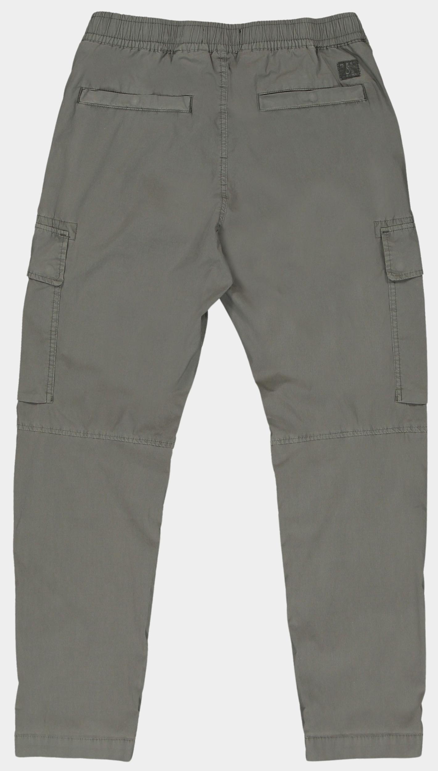 Butcher of Blue Katoenen Broek Grijs Tristan Slim Cargo M2411038/994