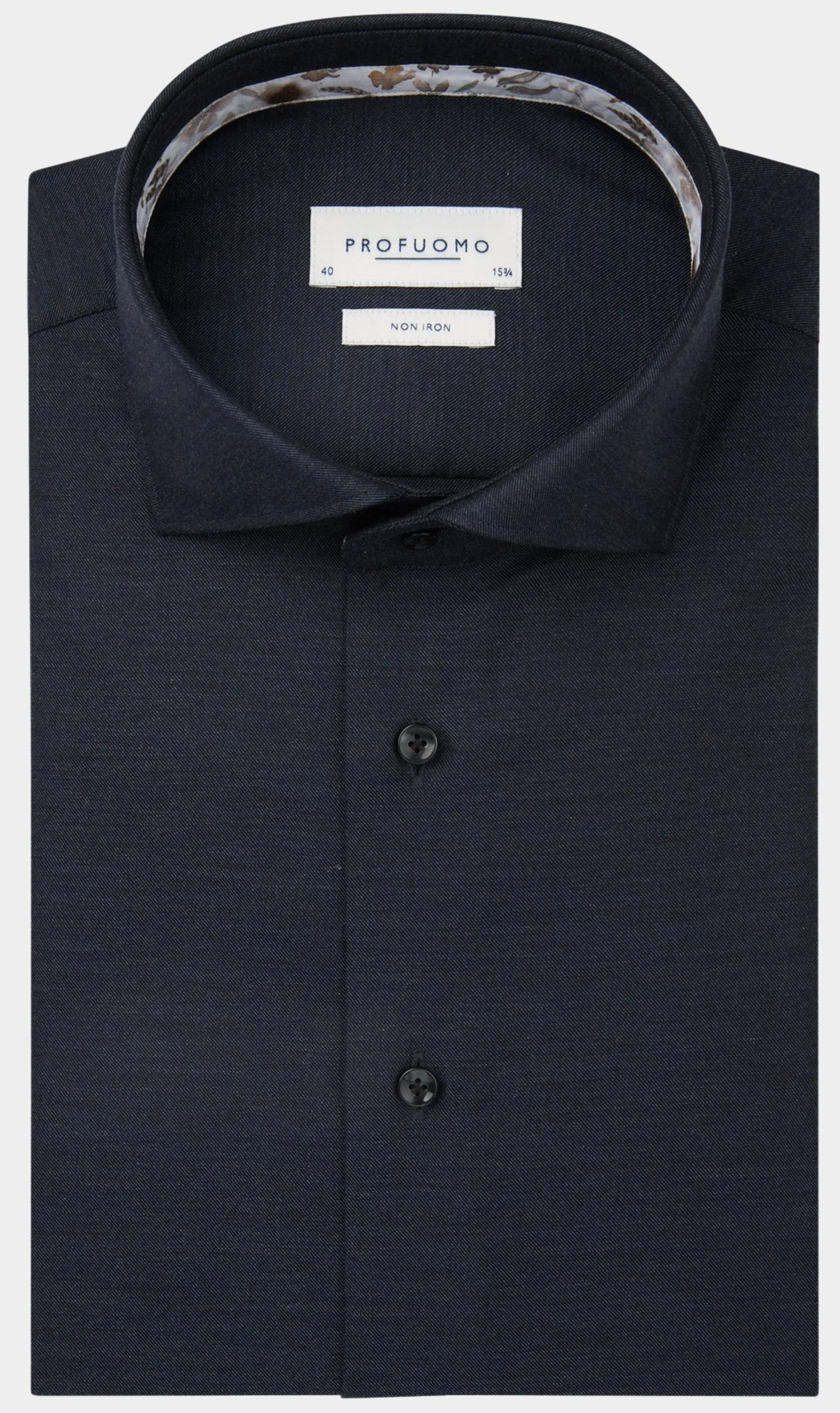 Profuomo Business hemd lange mouw Blauw  PPWH30008C/P