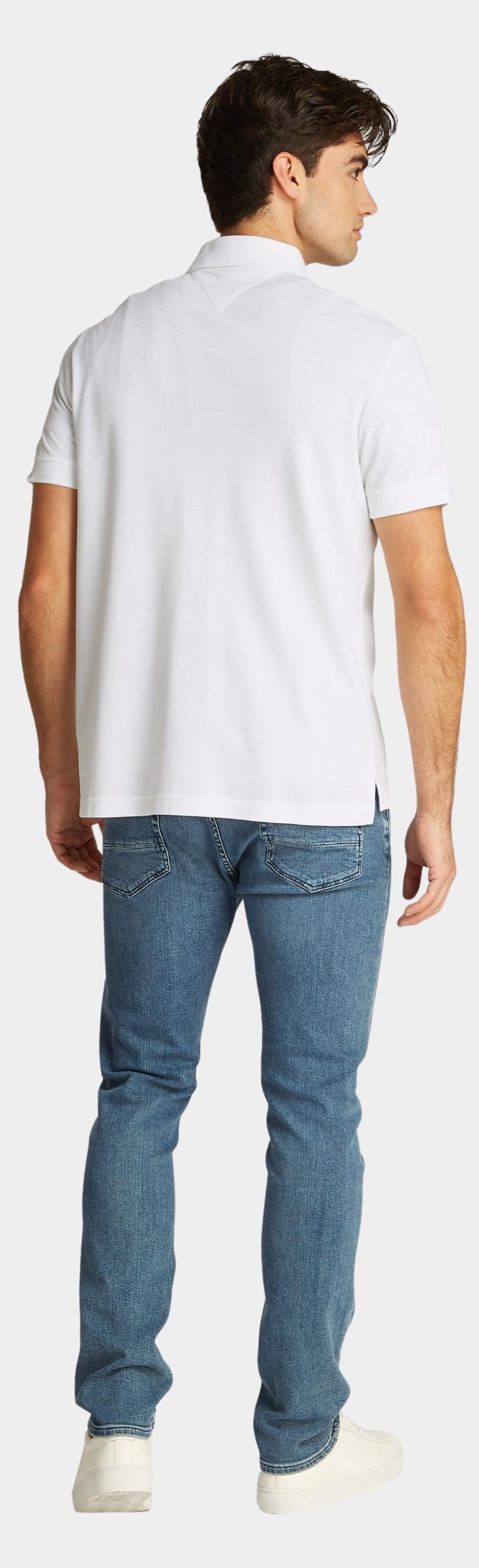 Tommy Hilfiger Polo korte mouw Wit Tonal Monotype Reg Polo MW0MW38456/YBR