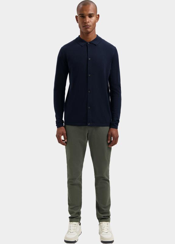 Dstrezzed Casual hemd lange mouw Blauw DS_Destin Poloshirt 405740-AW25/649