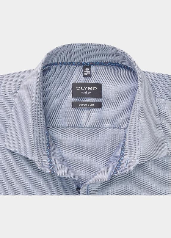 Olymp Overhemd extra lange mouw Blauw No. Six 250589/18