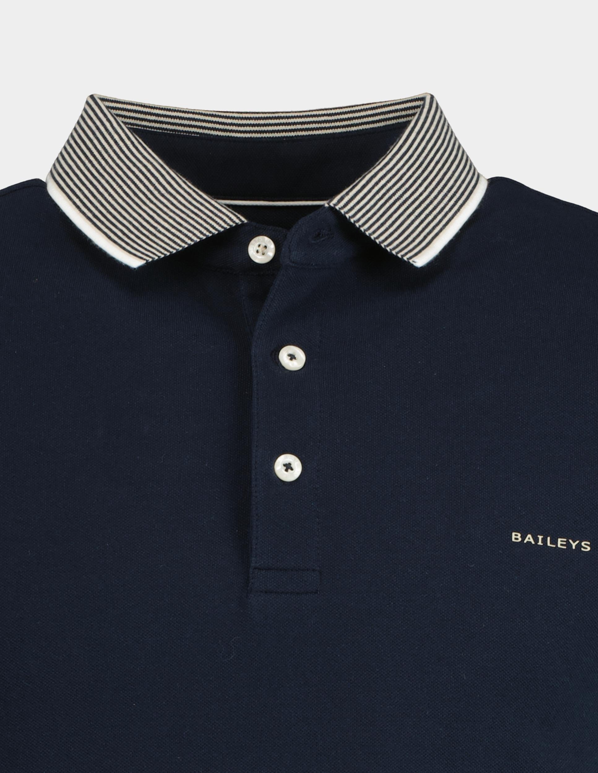 Baileys Polo korte mouw Blauw Poloshirt Solid Pique 515236/60