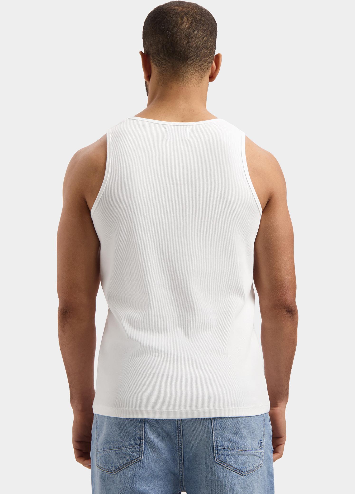 Dstrezzed T-shirt korte mouw Wit DS_Kev Singlet 203074/100