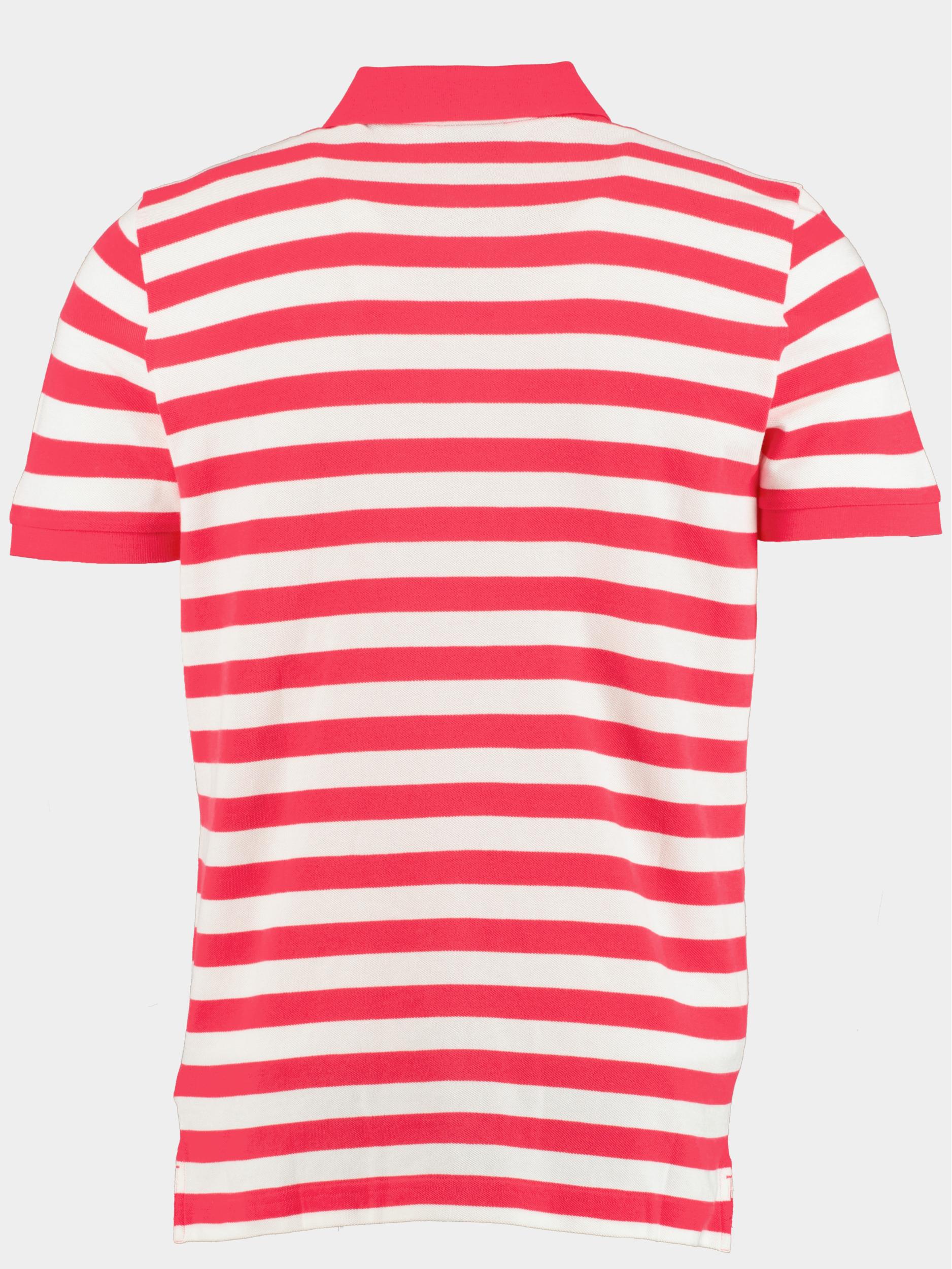 Gant Polo korte mouw Roze Multi Stripe SS Pique 2062018/635