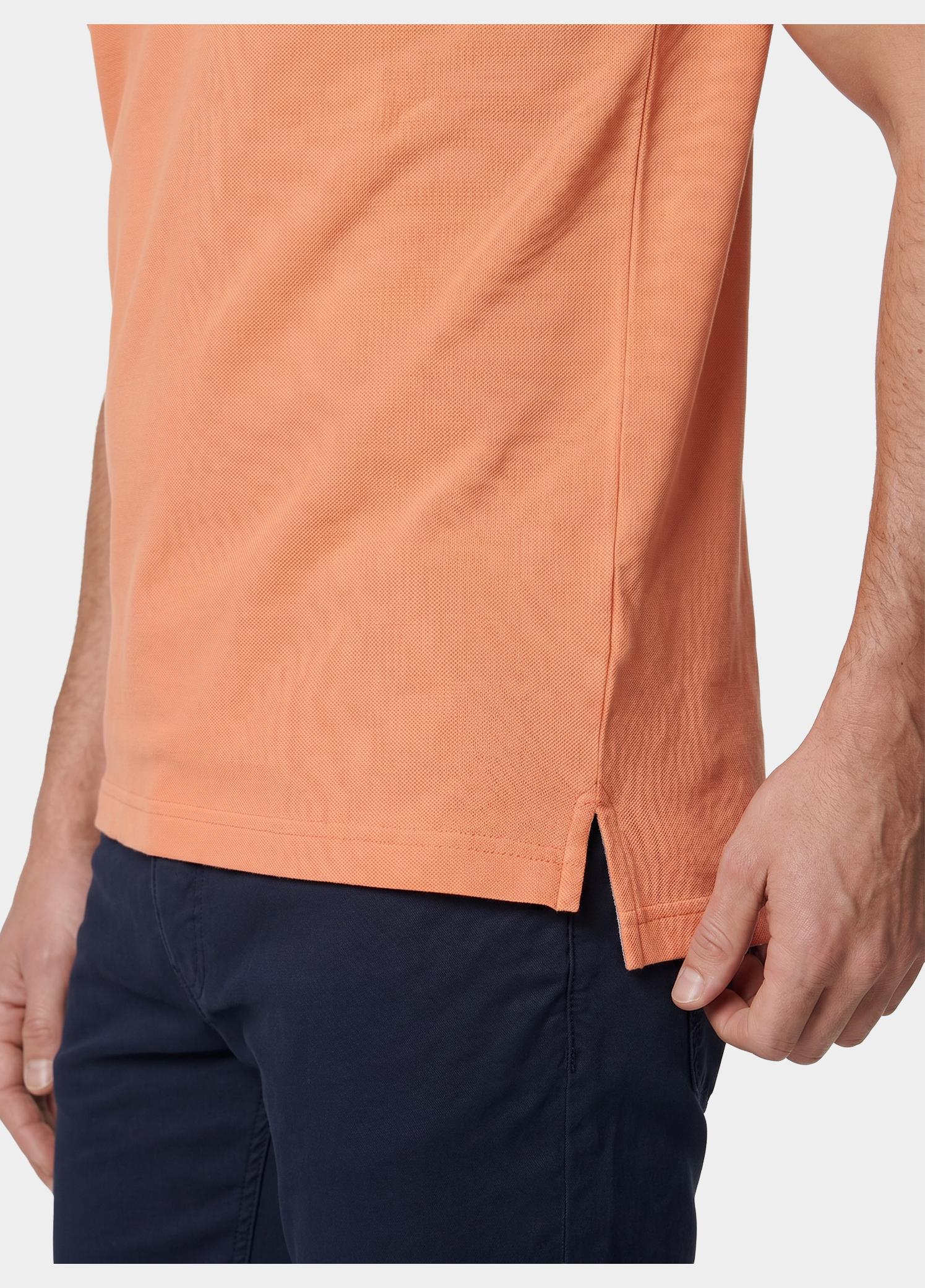 Scotland Blue Polo heren Oranje Brick Polo Plain Contrast Col SPE25108BR06SB/530 sunset
