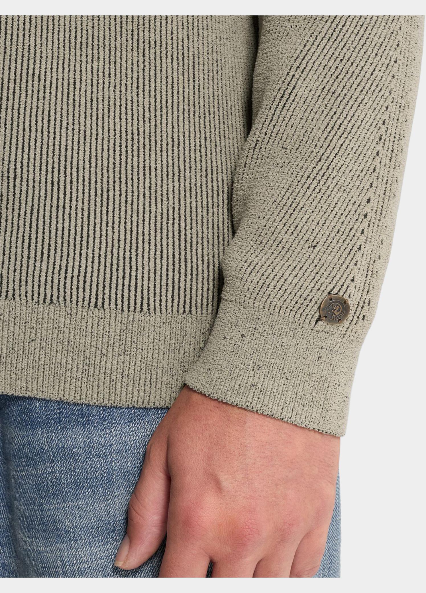 Cast Iron Pullover heren Beige Crewneck regular fit soft ble CKW2609313/6412