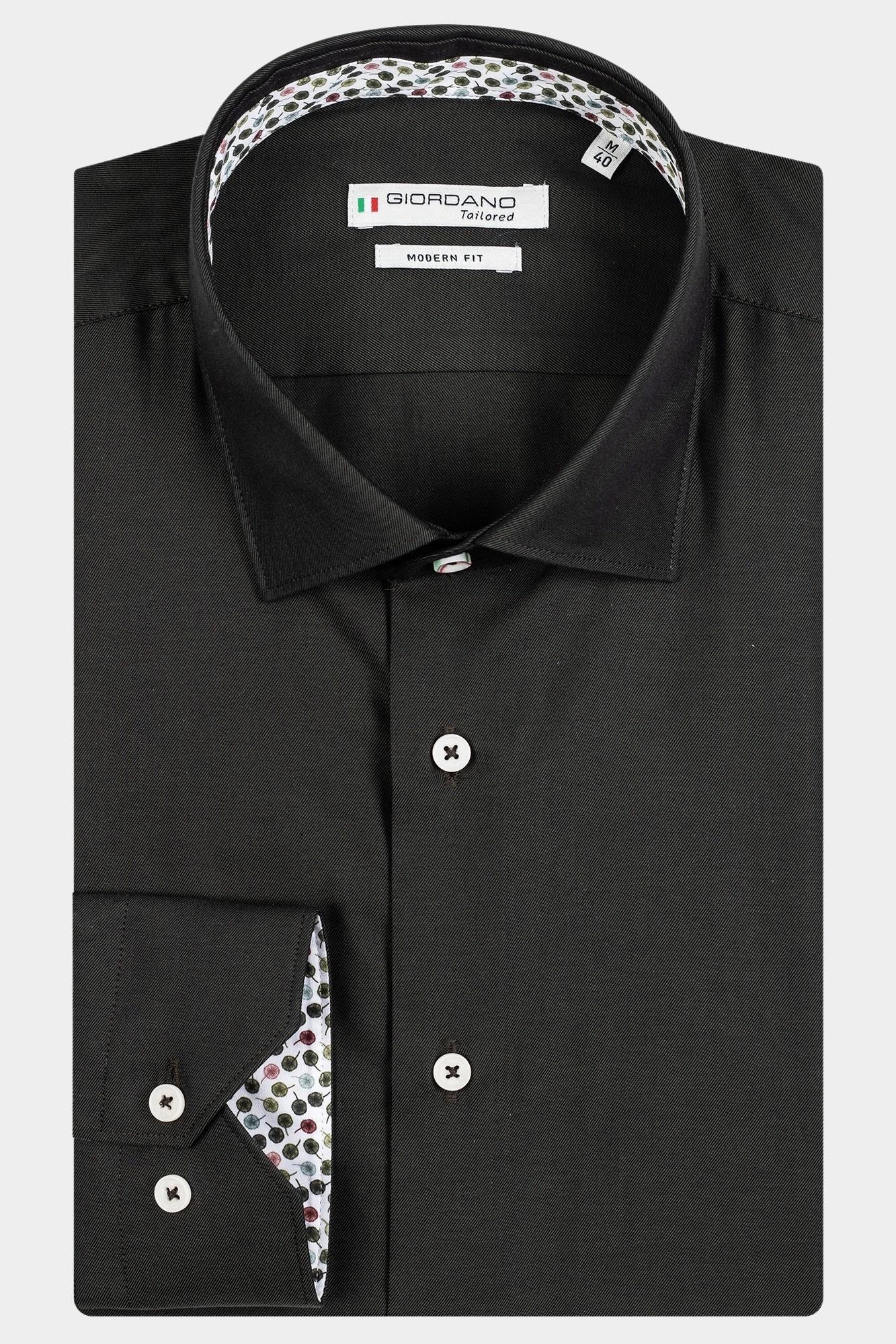 Giordano Casual hemd lange mouw Groen Maggiore, LS Semi Cutaway  Tw 327805/70