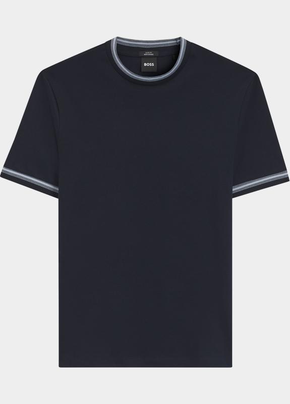 BOSS Black T-shirt heren Blauw H-Tessler 202 10277803 01 50554536/404
