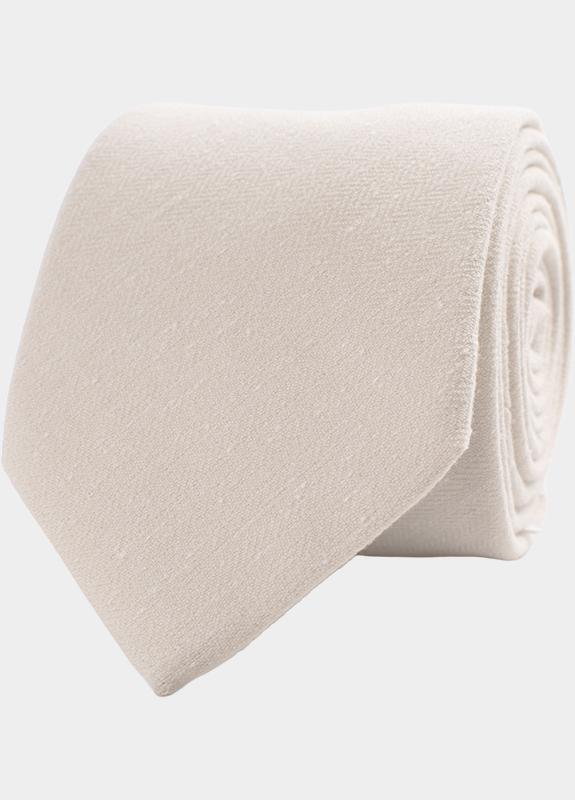 Tresanti Stropdas Beige GALGANO Tie with herringbone TRTIKA456/105