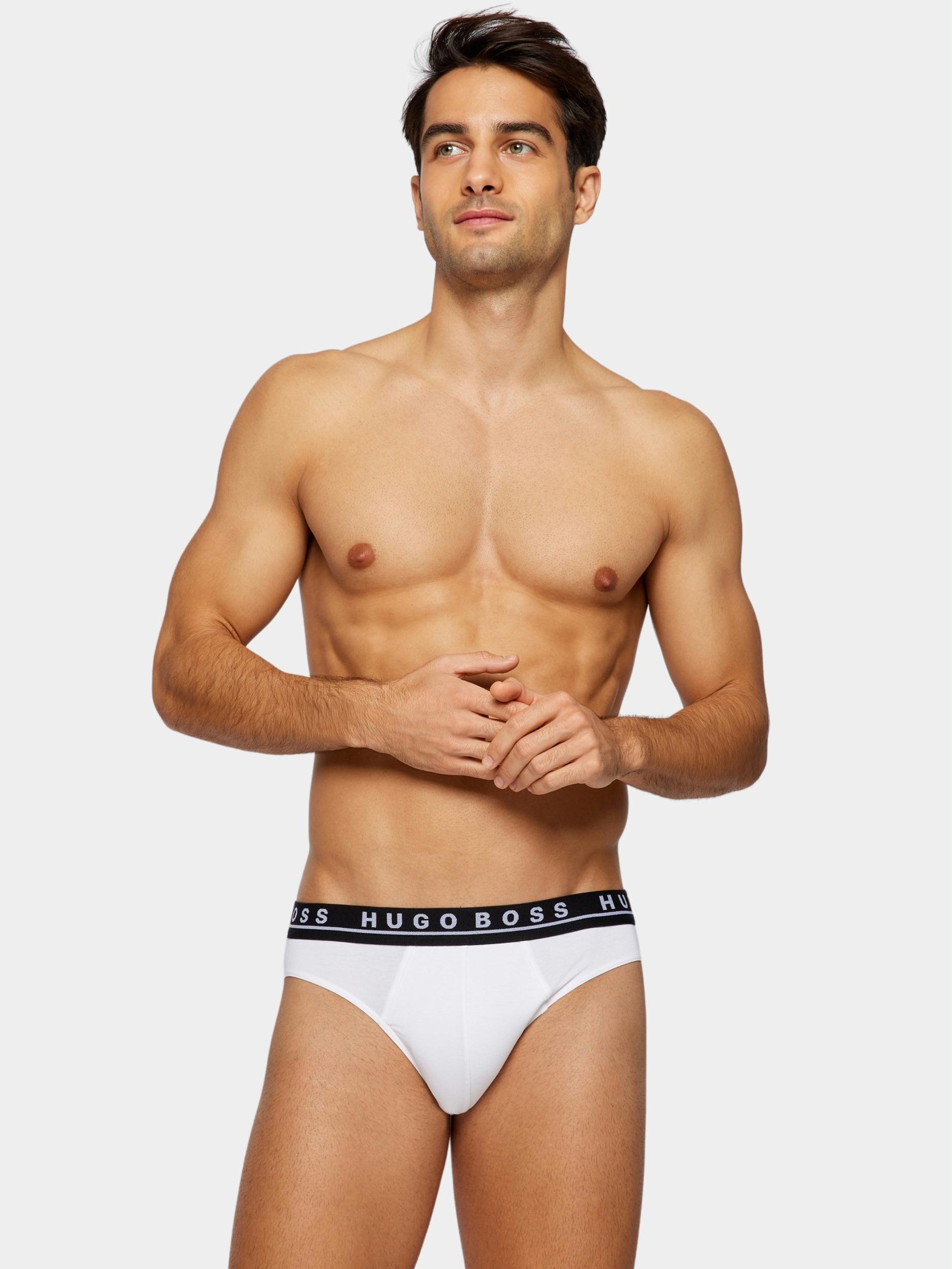 BOSS Black Slip Zwart Brief 3P CO/EL 10237826 01 50458559/976