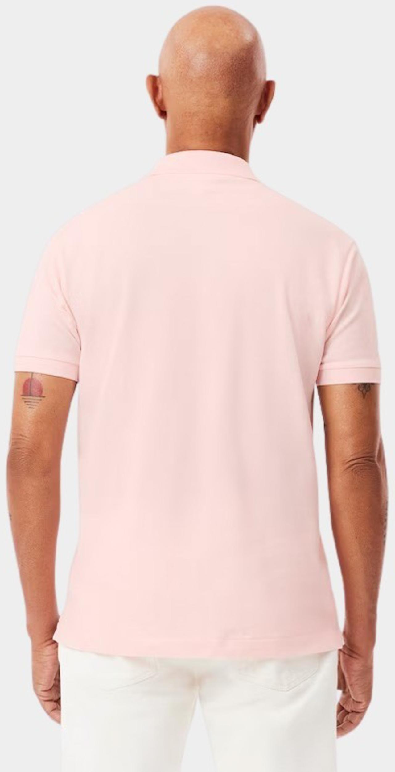 Lacoste Polo korte mouw Roze piqué regular fit L1212/T03