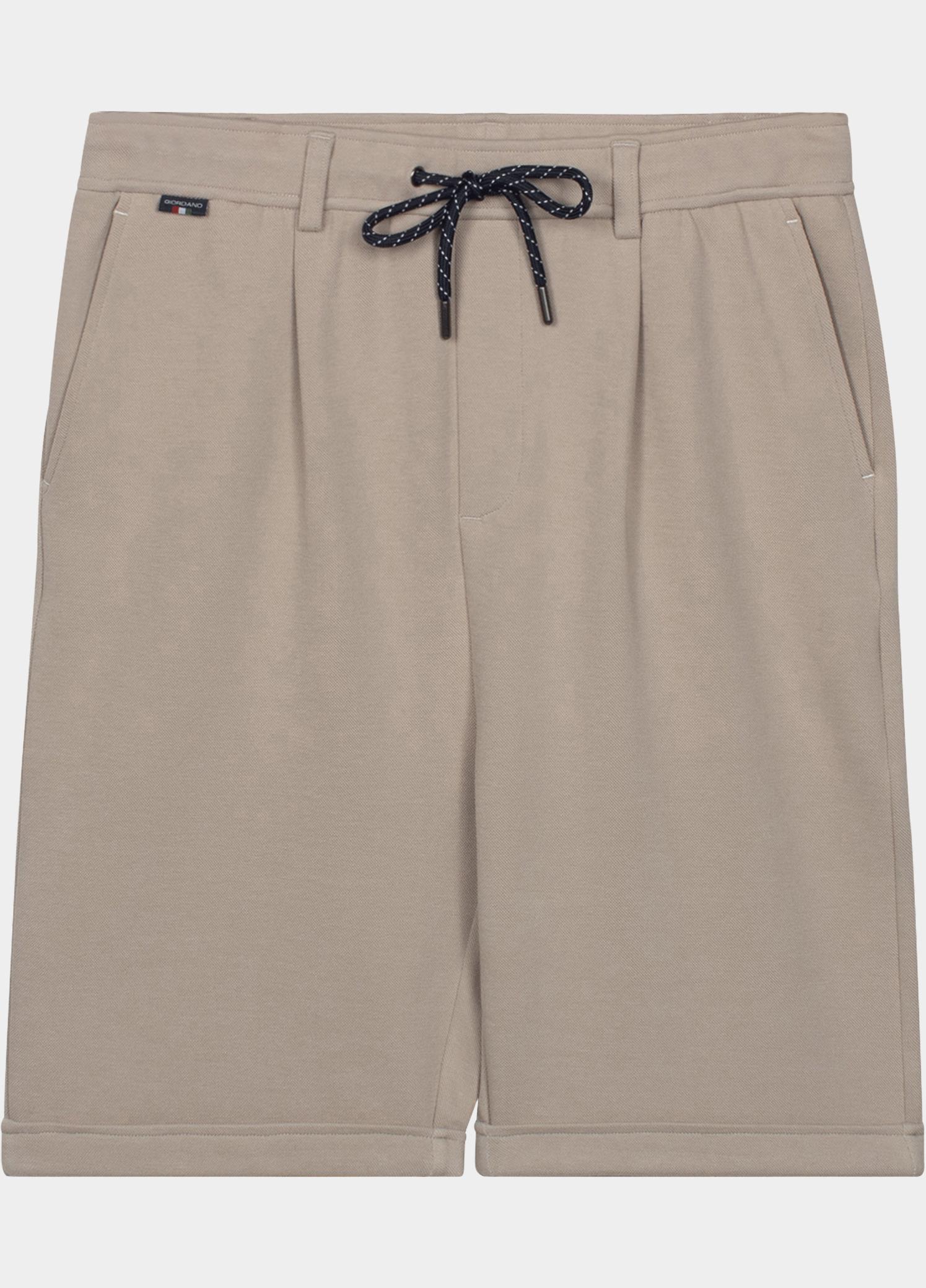Giordano Korte Broek heren Wit Salina short Double Face Inte 611121/81