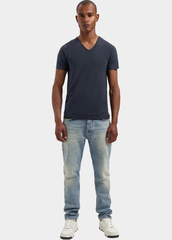 Dstrezzed T-shirt Blauw Eastwood 2 Pack V-Neck Tee Ba 707010/649