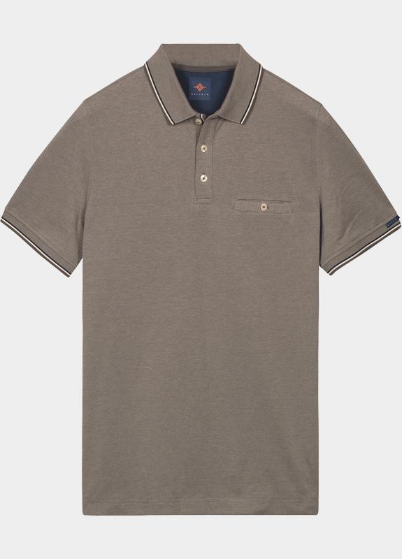 Baileys Polo heren Grijs Poloshirt 2-tone Oxford Pique 615205/93