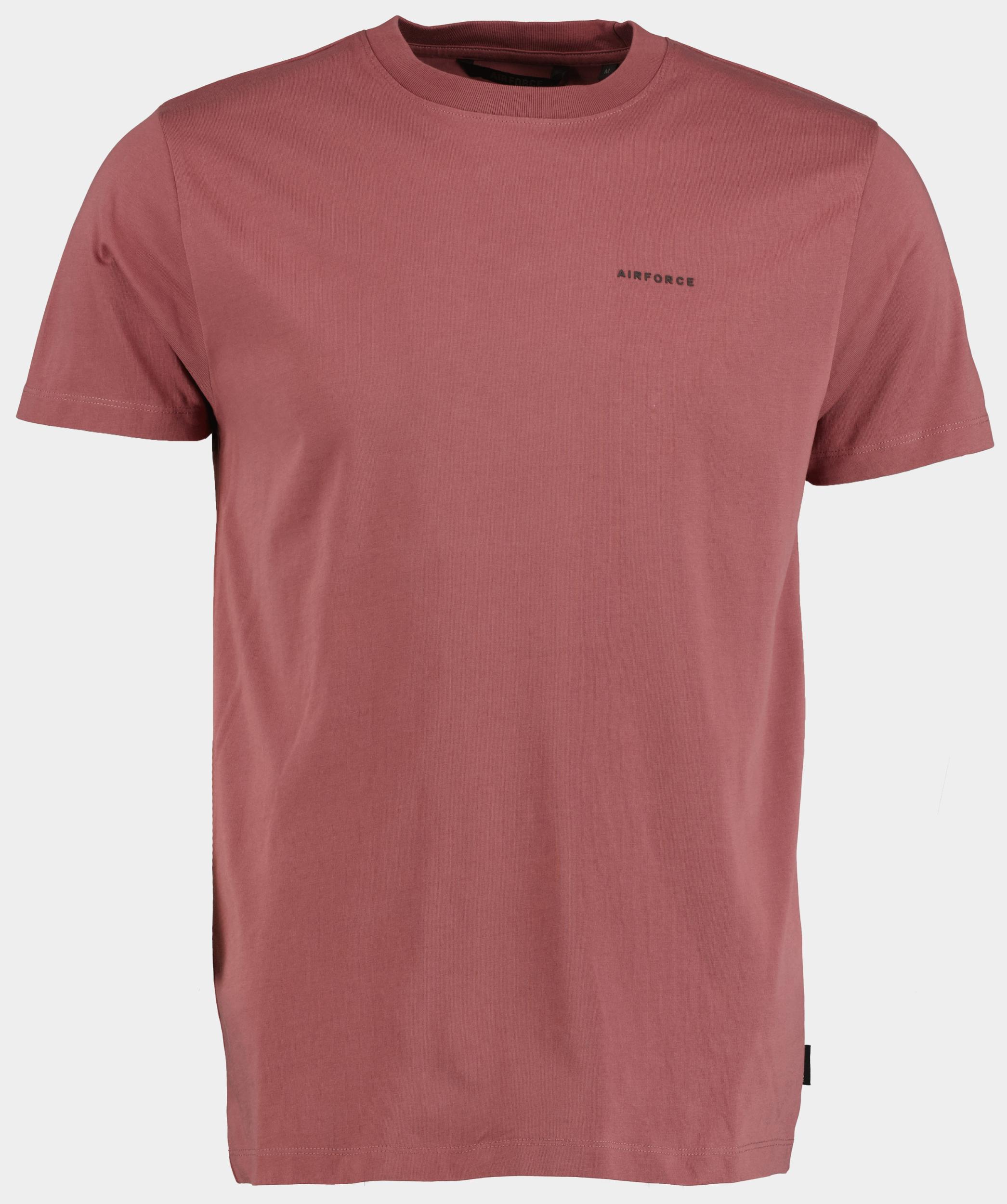 Airforce T-shirt korte mouw Rood Airforce basic T-shirt GEM0888-SS25/406-901