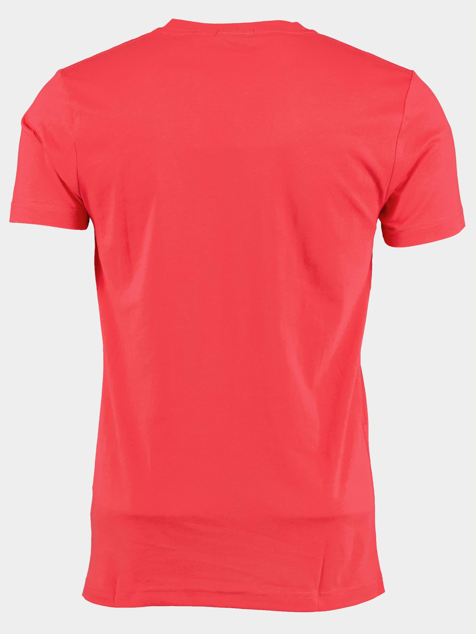 Gant T-shirt korte mouw Roze Original Slim V-Neck T-Shirt 234104/652