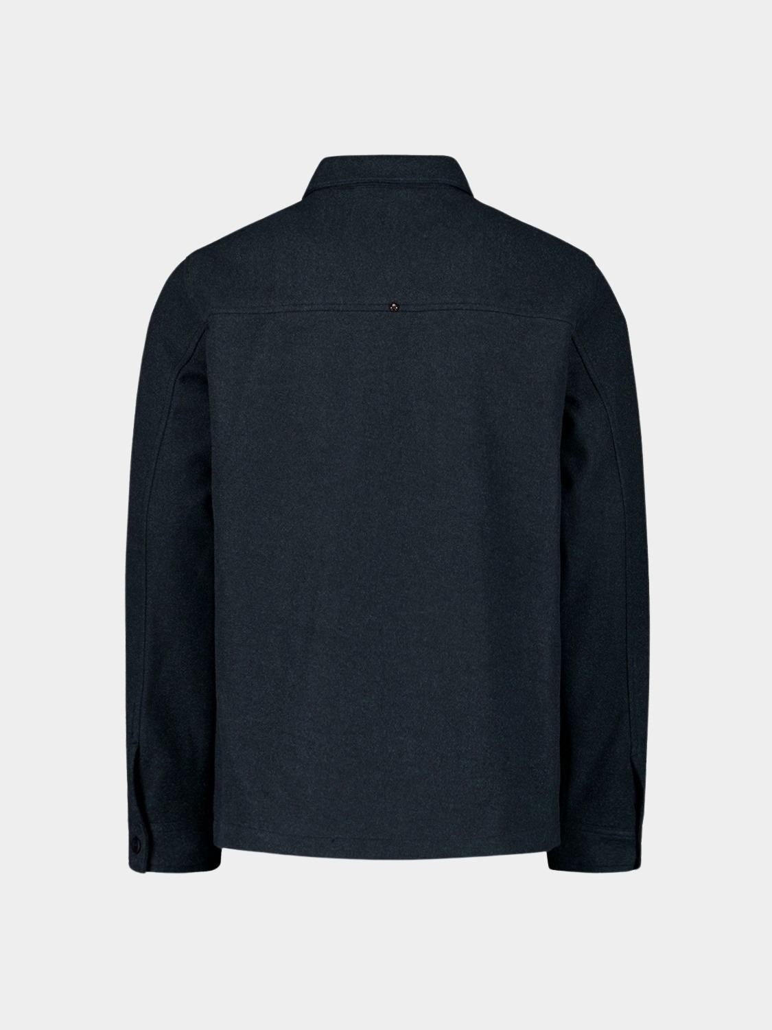 No Excess Casual hemd lange mouw Blauw Overshirt Button Closure Mela 25510903/078