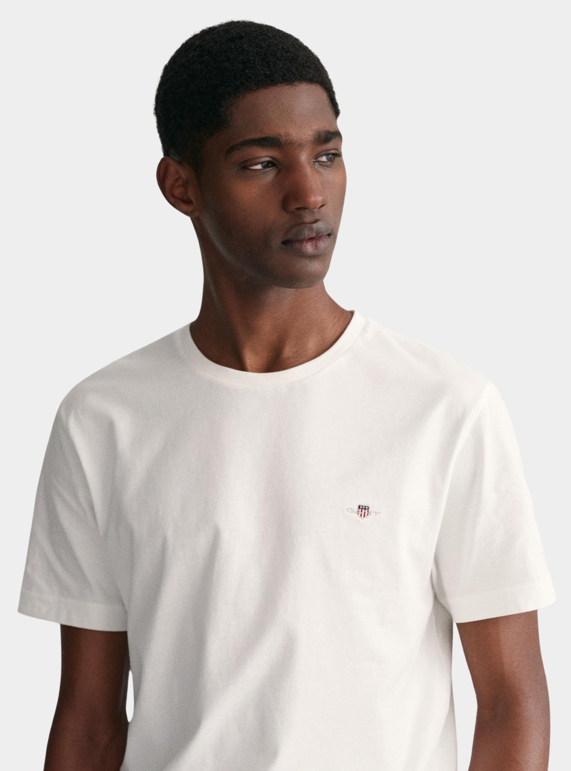 Gant T-shirt korte mouw Wit Shield SS T-Shirt 2003184/110