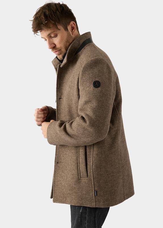 Donders 1860 Wollen Jack Bruin Wooddown Wool Coat 21807.3/410