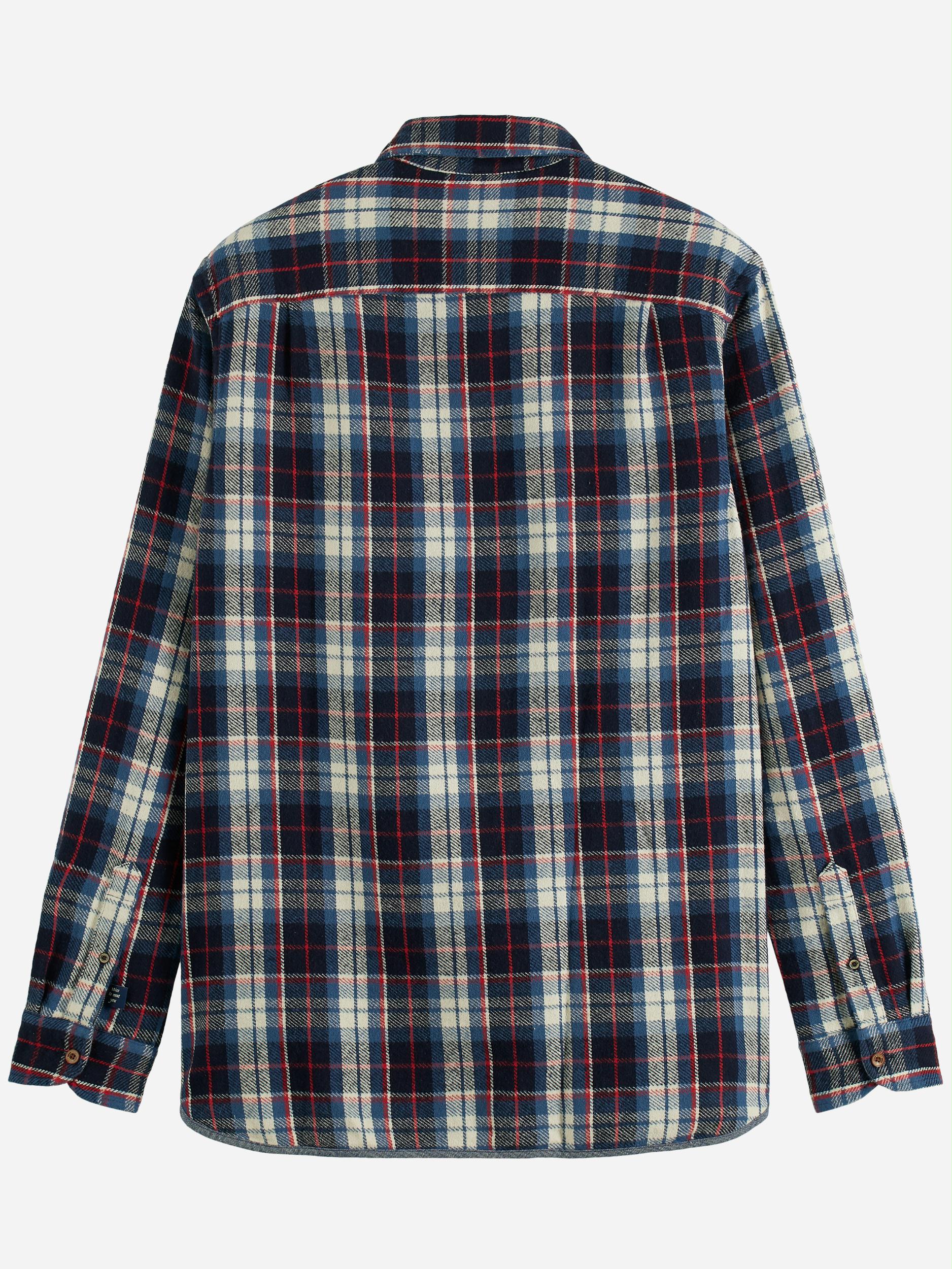 Scotch & Soda Casual hemd lange mouw Multi Regular fit mid-weight cotton 169068/0217