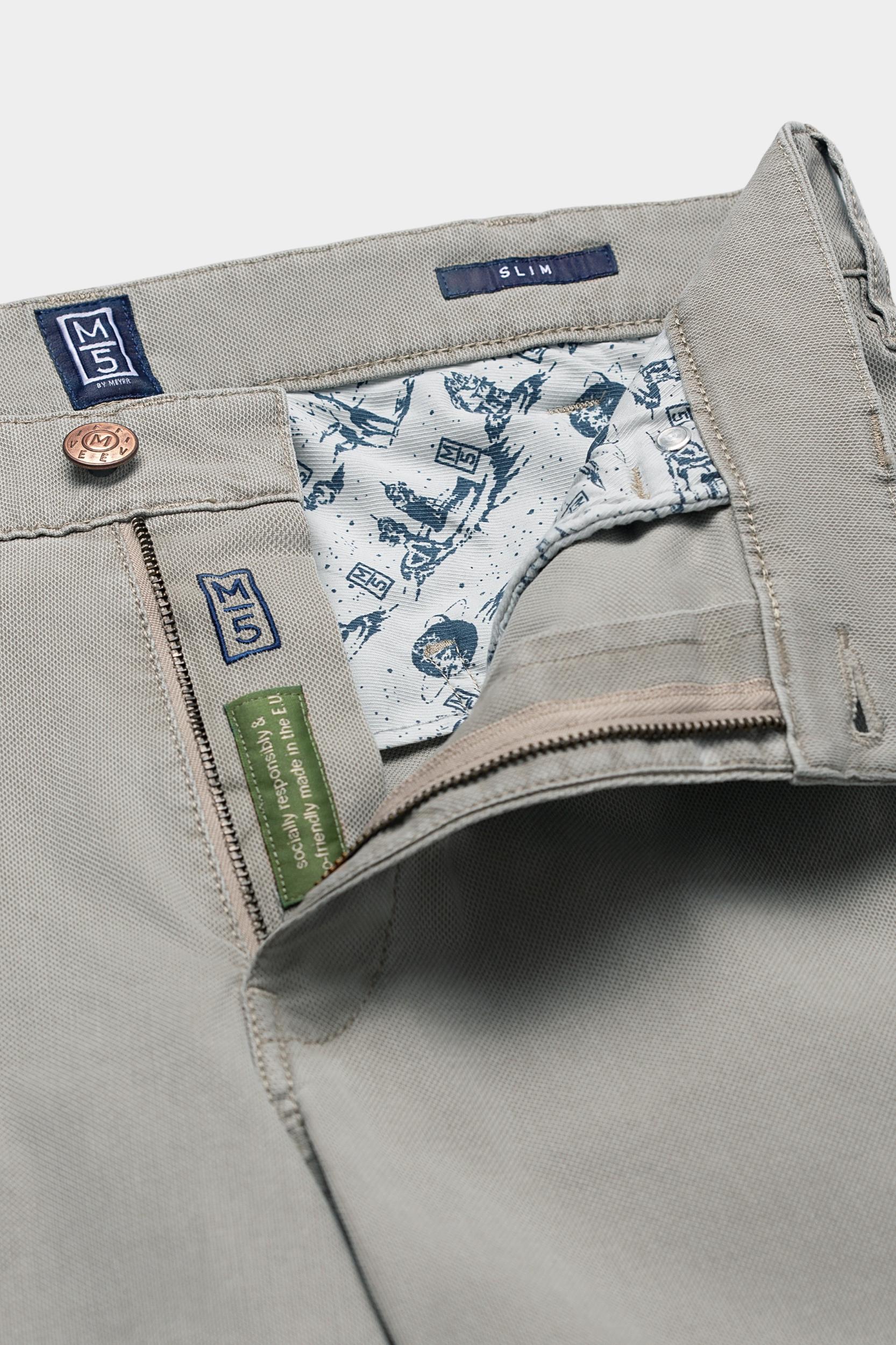 Meyer Katoenen Broek Grijs SLIM Art.9-6186 3619618600/33