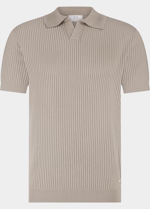 Born With Appetite Polo heren Grijs Richard Knitted Polo Ss Halfz BWA26106RI21/2501