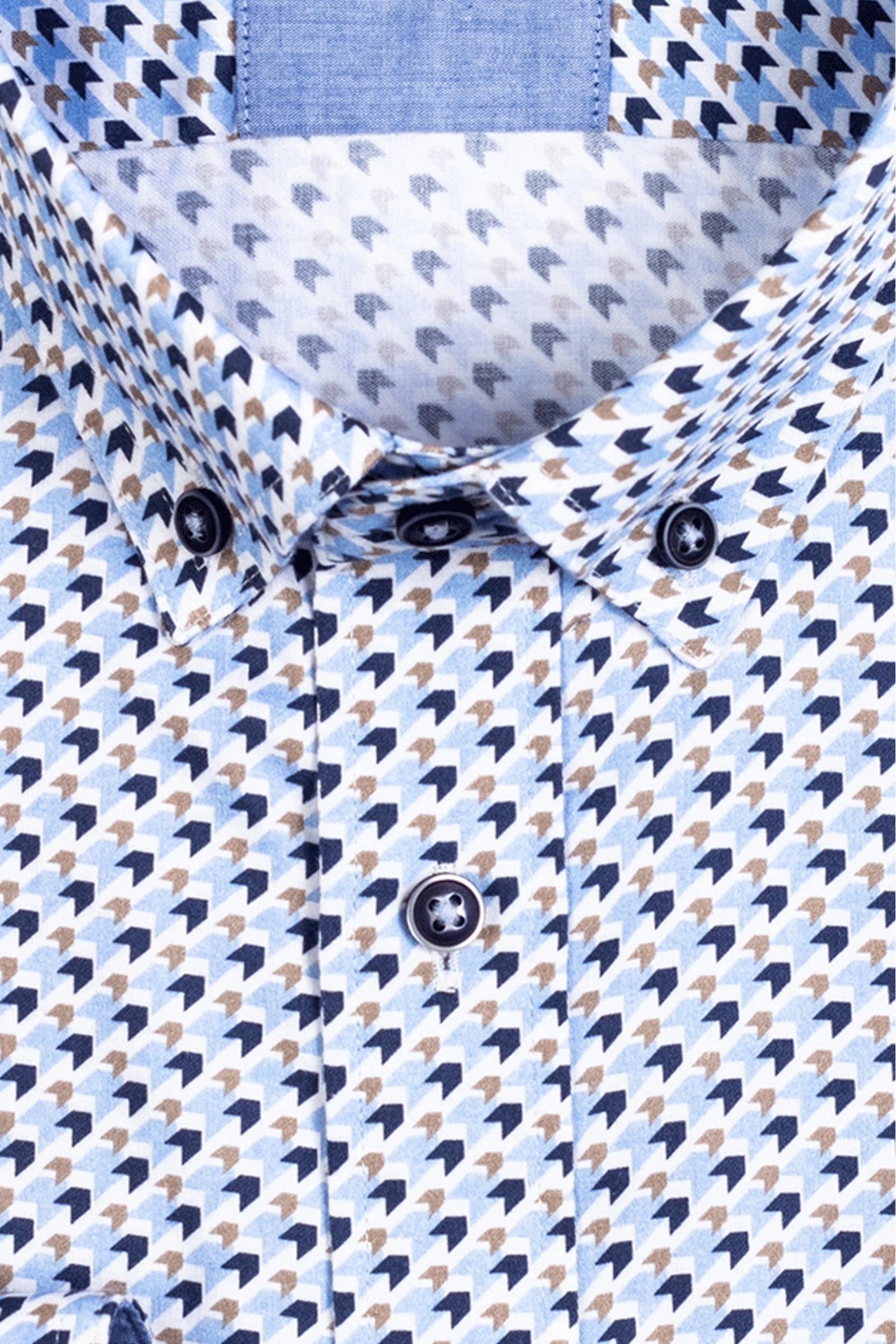 Giordano Casual hemd lange mouw Blauw Ivy 327027/61