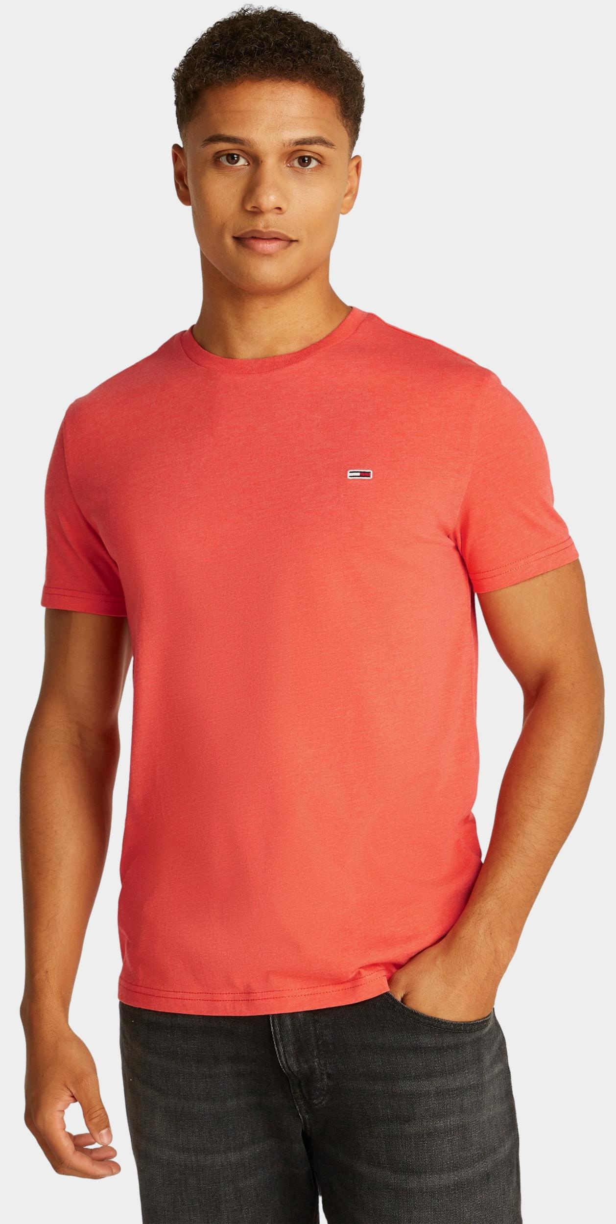 Tommy Jeans T-shirt korte mouw Oranje TJM XSLIM JASPE HTR TEE EXT DM0DM20363/SN6