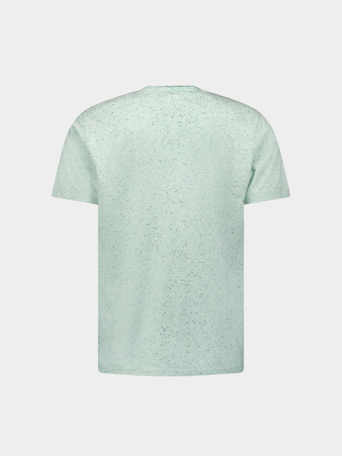 No Excess T-shirt korte mouw Groen T-Shirt Crewneck Melange 23350359SN/058