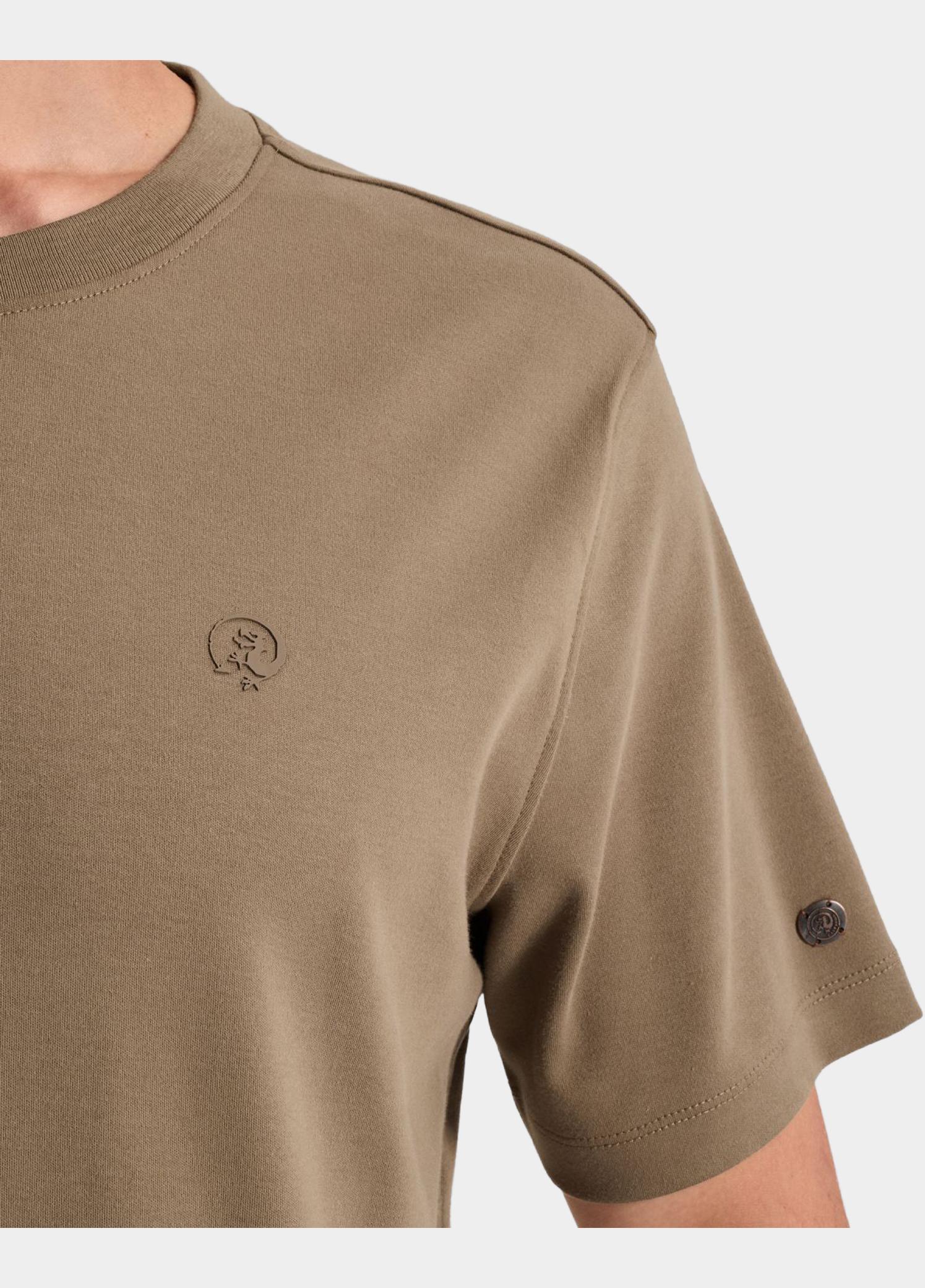 Cast Iron T-shirt heren Bruin Short sleeve r-neck regular f CTSS2609560/8026