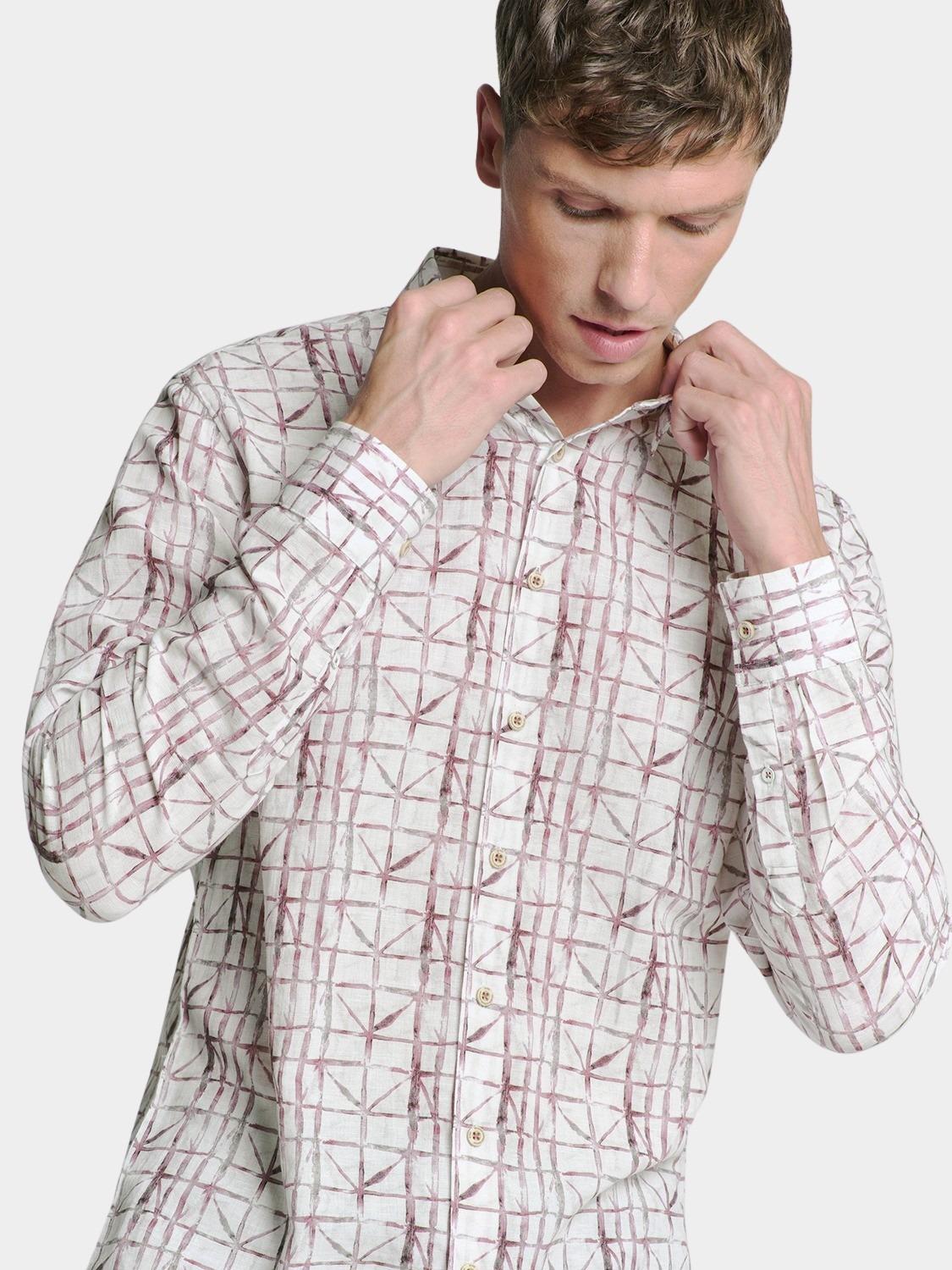 No Excess Casual hemd lange mouw Roze  27430206/146