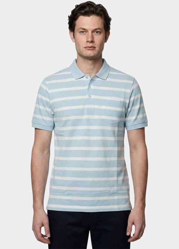Commander flag Polo heren Blauw  214008359/641