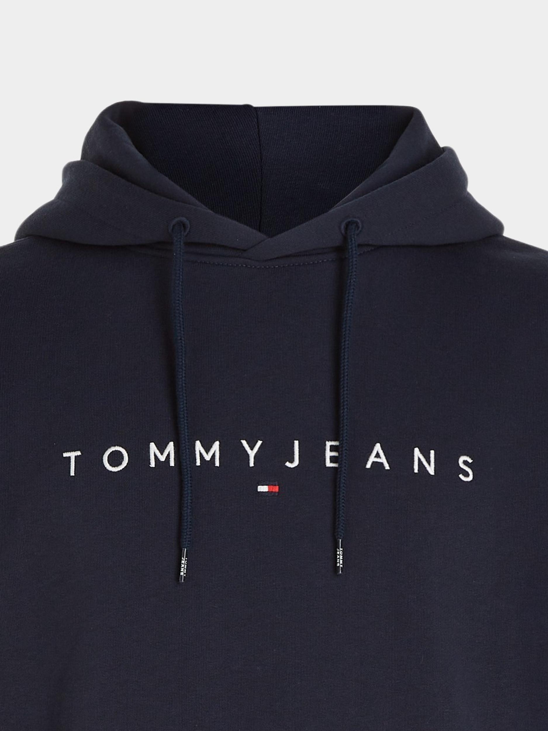 Tommy Jeans Sweater Blauw Reg Linear Logo DM0DM17985/C1G