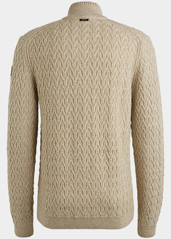 Vanguard Half Zip Beige Half zip collar wool blend VKW2509332/7144