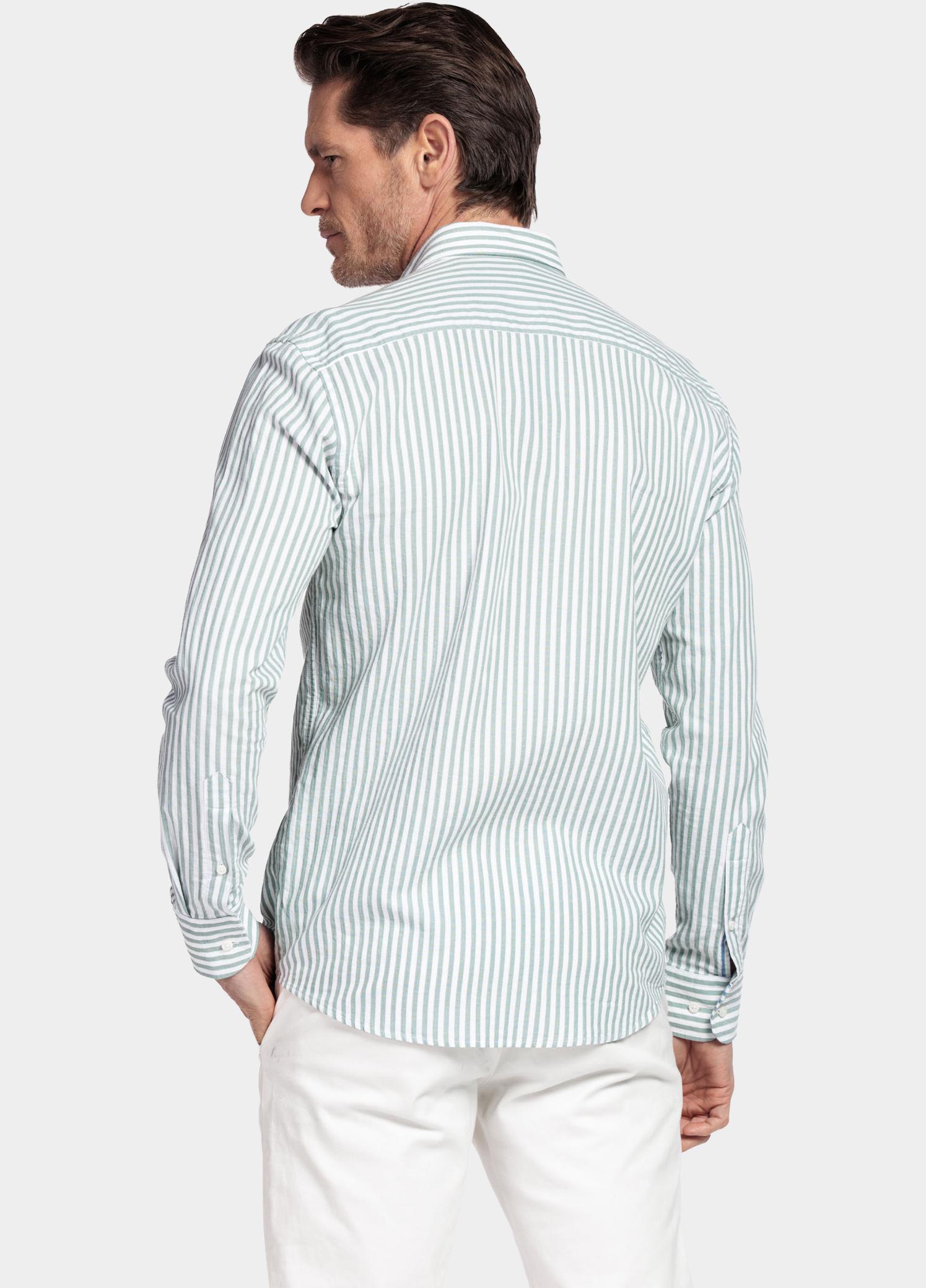 Giordano Overhemd heren Groen Dino Long Sleeve Button Down 617130/72