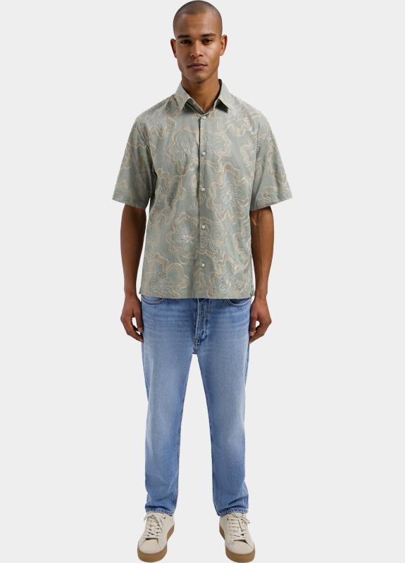 Dstrezzed Casual hemd korte mouw Groen Dylan Summer Shirt 311520/564