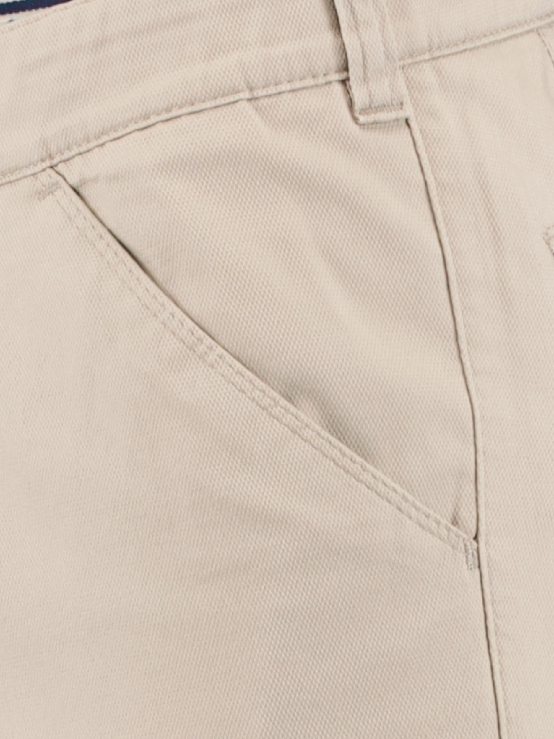 F043 Katoenen Broek Beige Stretch katoen flatfront 2049.1.02.001/090