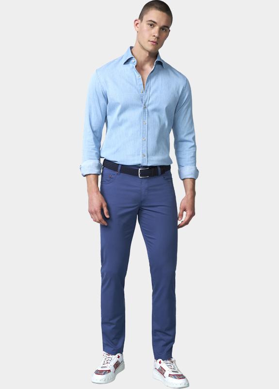 Meyer Chino Blauw M5 FIVE Art.1-6075 3721607500/17