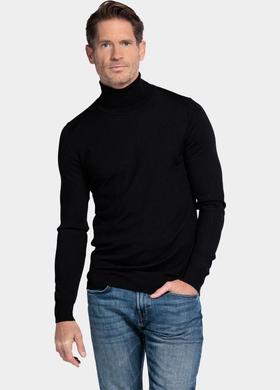 Baileys Coltrui Zwart High Neck Pullover  14gg sing 520069/90